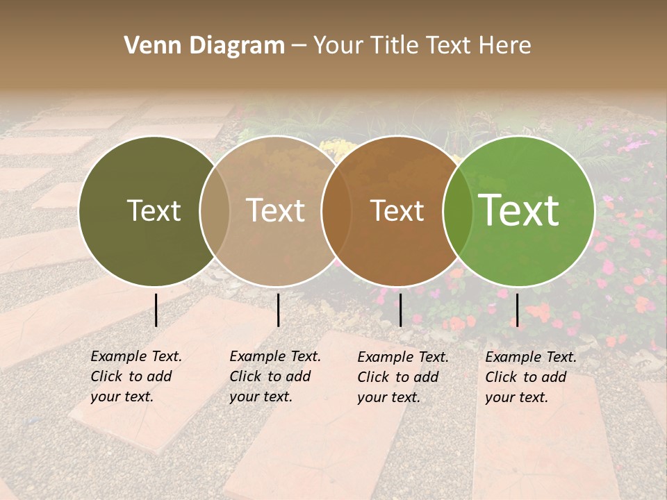 Adult Lotus Businesswoman PowerPoint Template