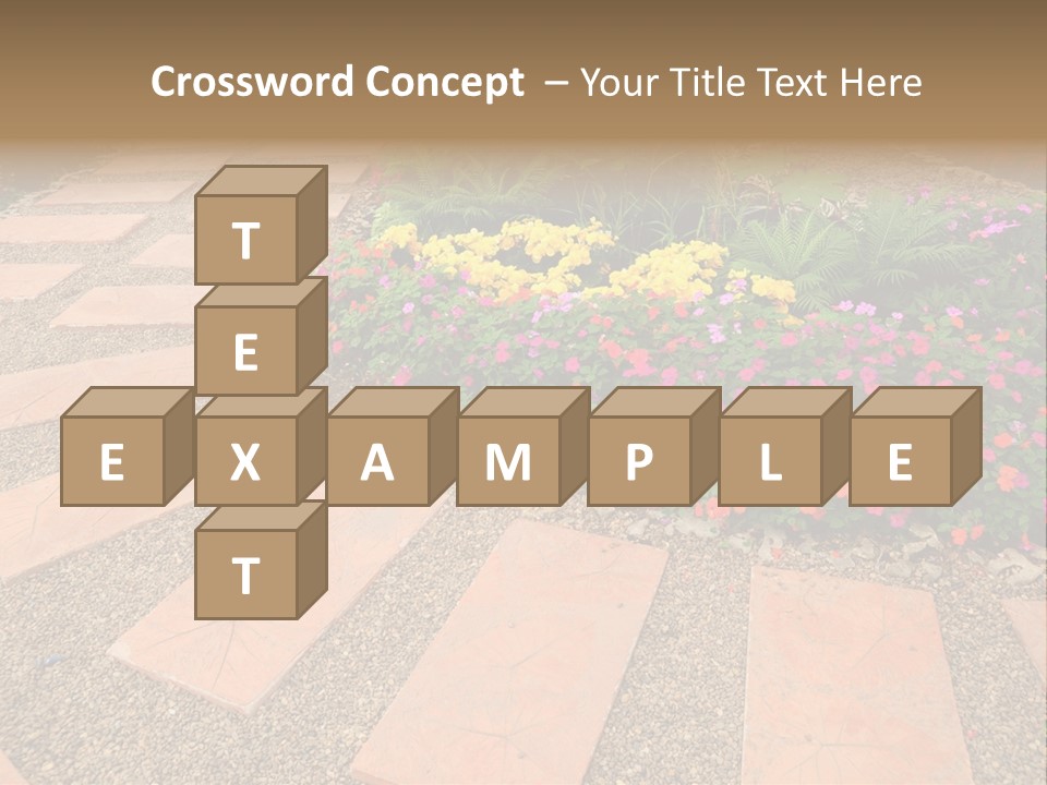 Adult Lotus Businesswoman PowerPoint Template