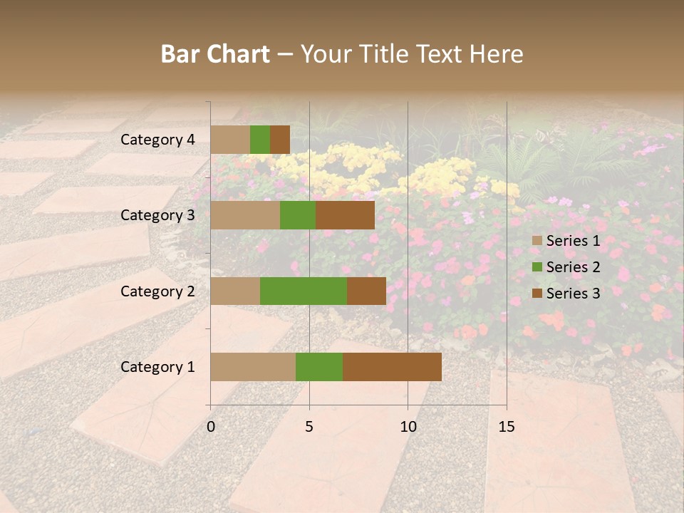 Adult Lotus Businesswoman PowerPoint Template