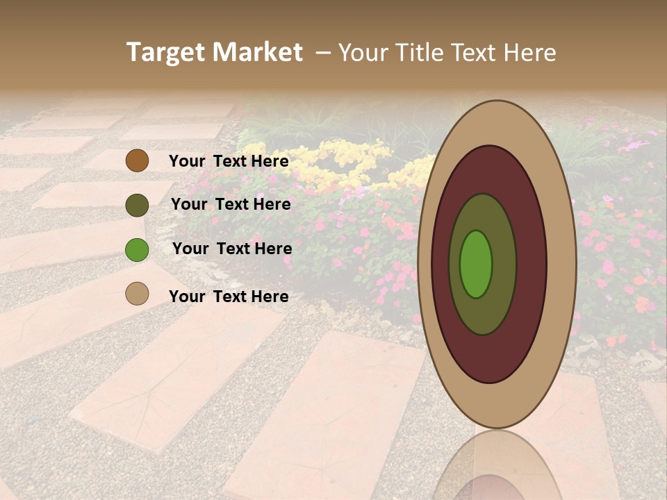 Adult Lotus Businesswoman PowerPoint Template