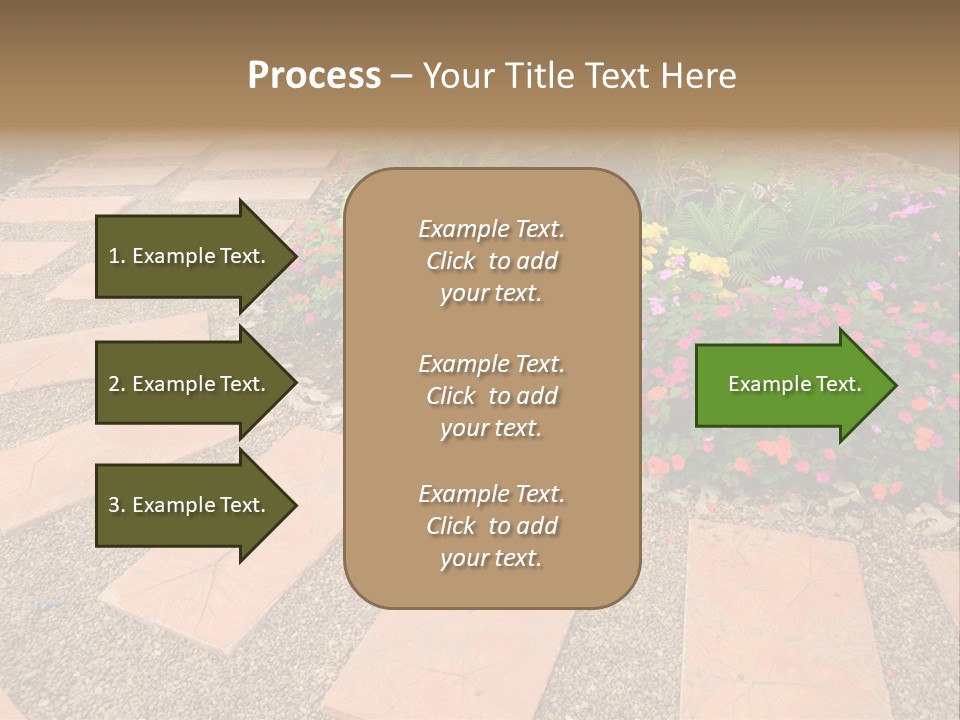 Adult Lotus Businesswoman PowerPoint Template