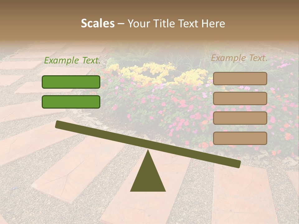 Adult Lotus Businesswoman PowerPoint Template