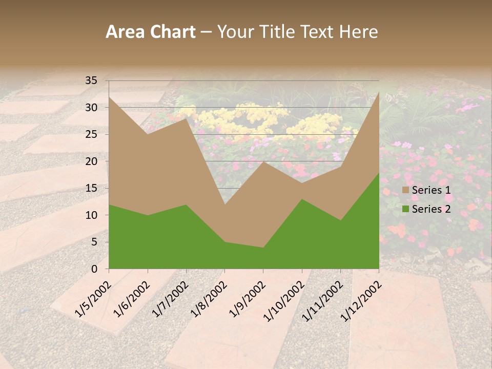 Adult Lotus Businesswoman PowerPoint Template