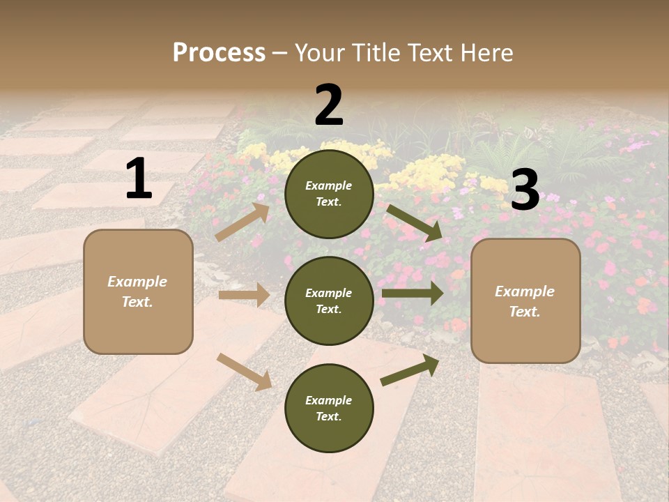 Adult Lotus Businesswoman PowerPoint Template