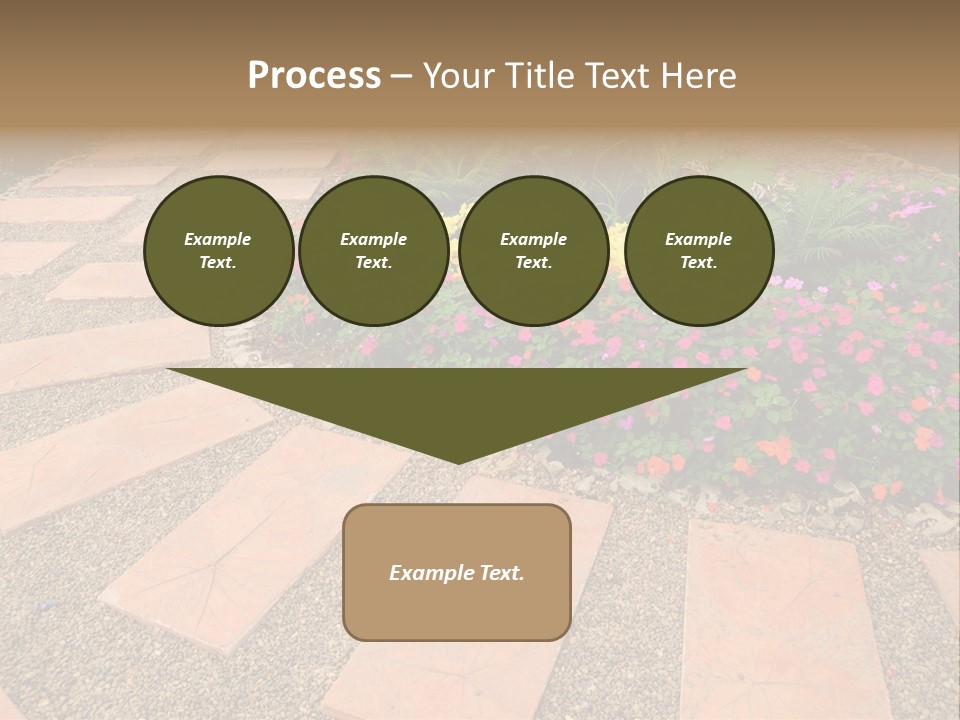 Adult Lotus Businesswoman PowerPoint Template