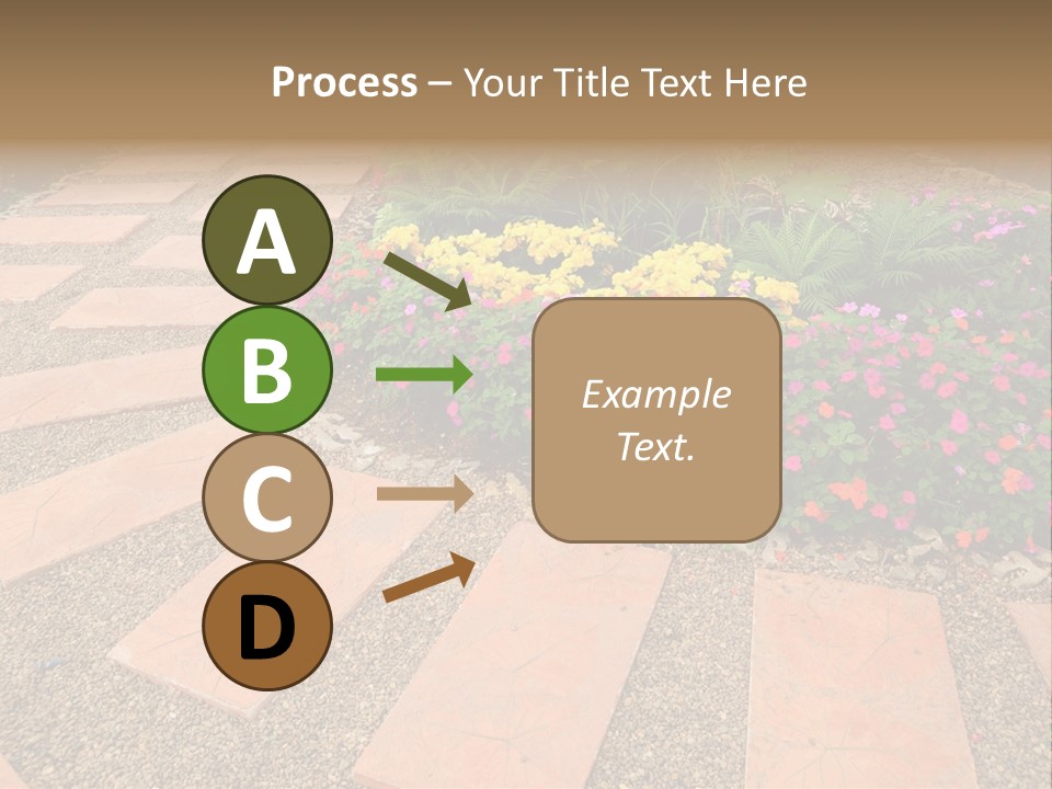 Adult Lotus Businesswoman PowerPoint Template