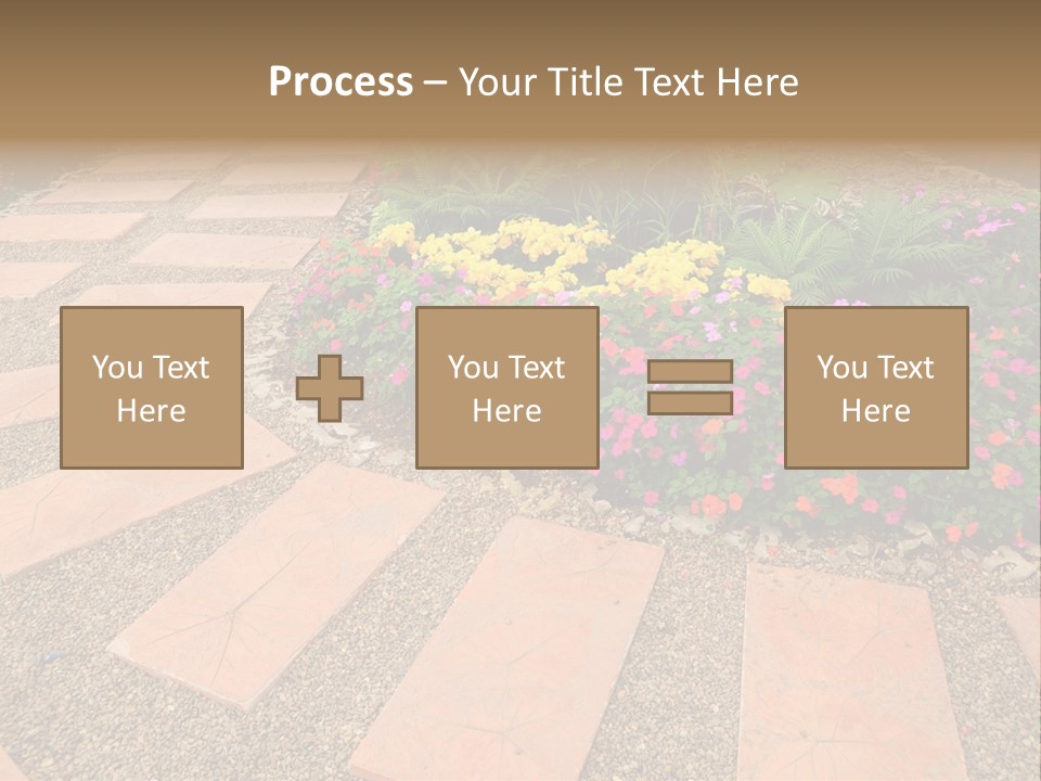 Adult Lotus Businesswoman PowerPoint Template