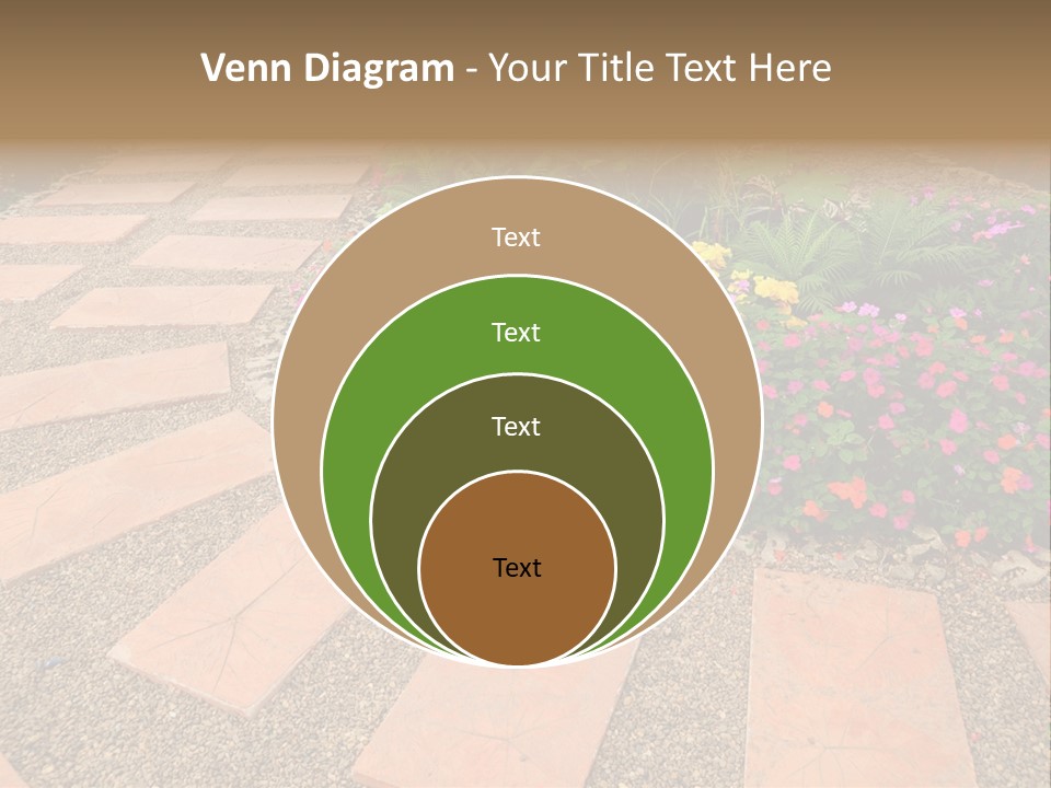 Adult Lotus Businesswoman PowerPoint Template