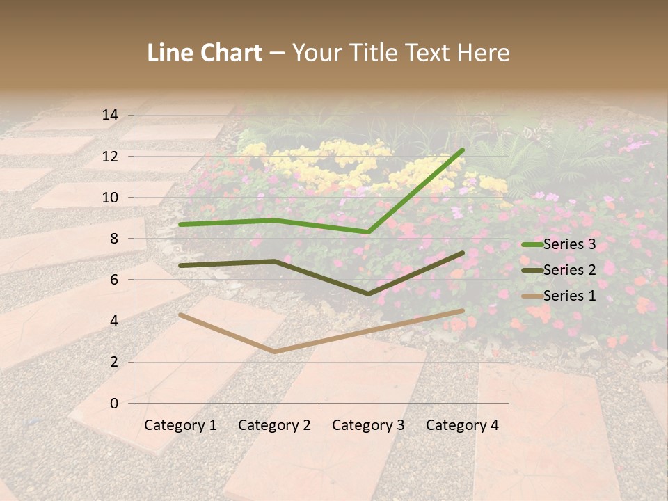 Adult Lotus Businesswoman PowerPoint Template