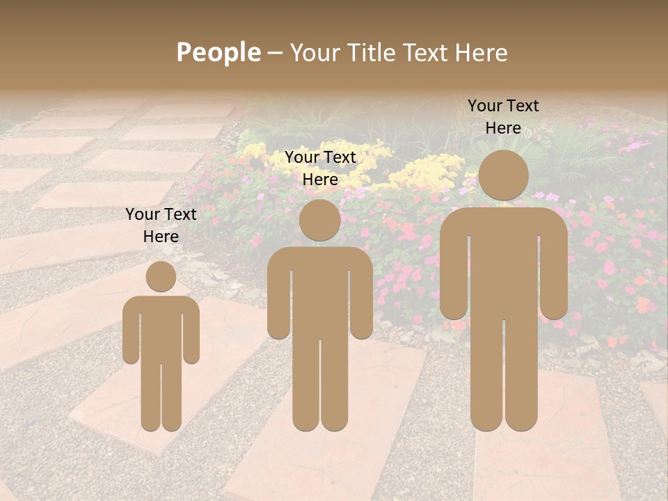 Adult Lotus Businesswoman PowerPoint Template