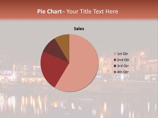 Tourism Seaside Yacht PowerPoint Template