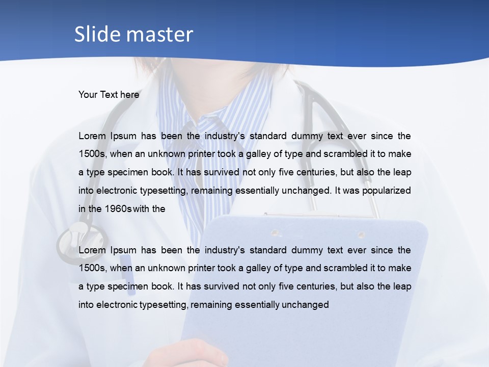 Resident Standing Light PowerPoint Template