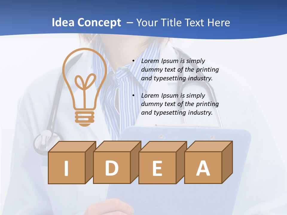 Resident Standing Light PowerPoint Template