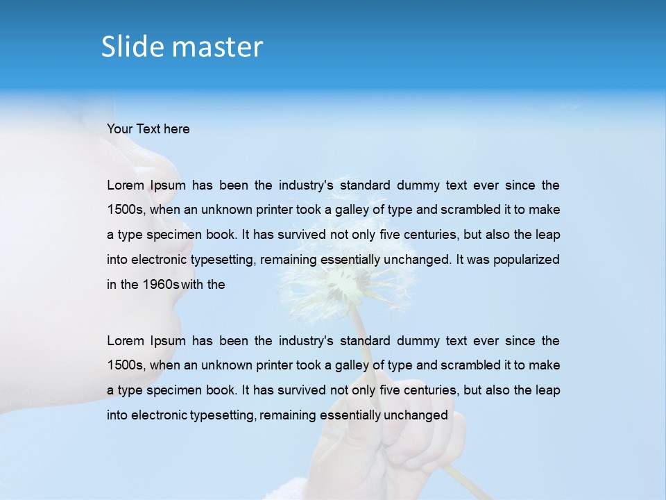 Carefree Spring Sun PowerPoint Template