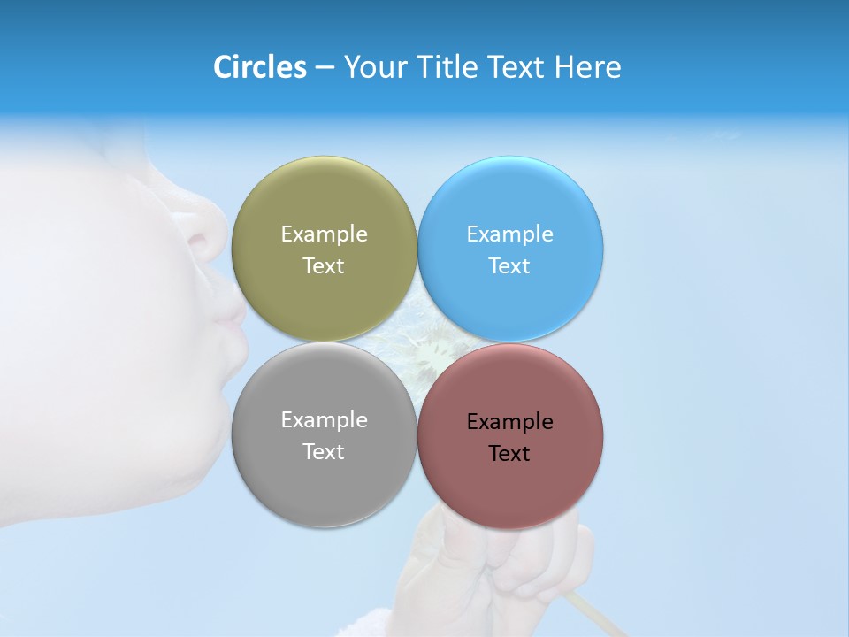 Carefree Spring Sun PowerPoint Template