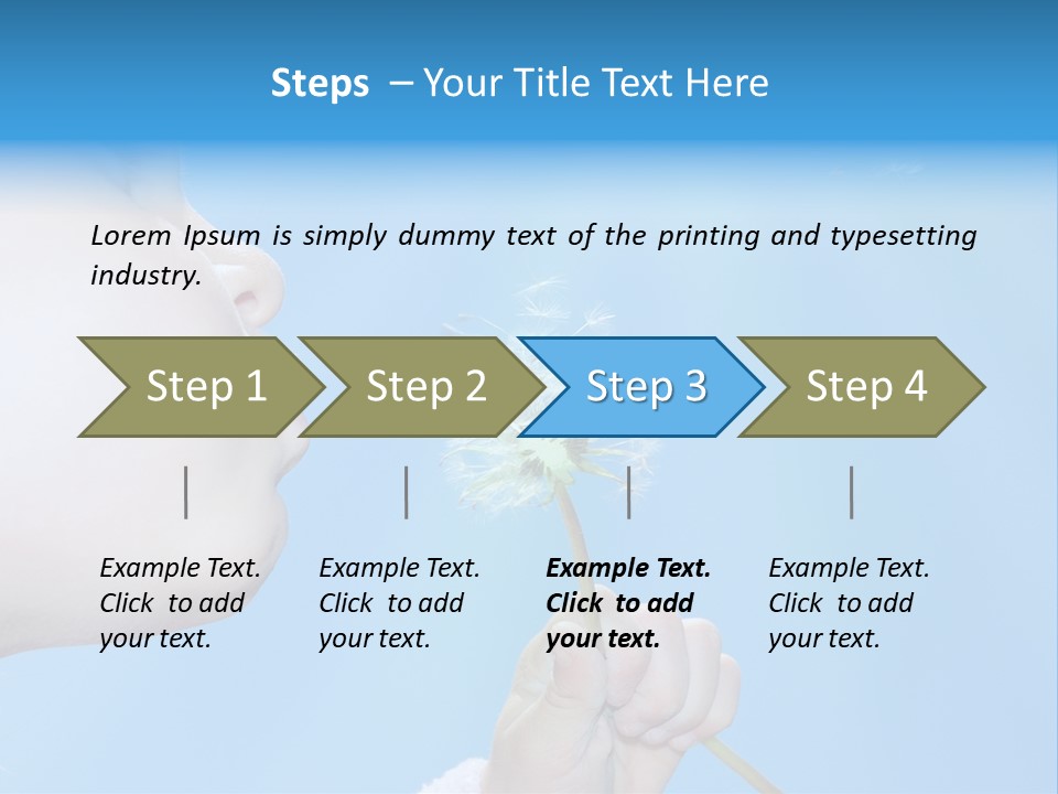 Carefree Spring Sun PowerPoint Template
