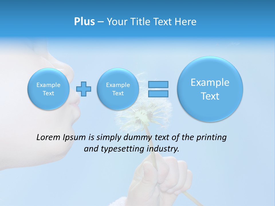 Carefree Spring Sun PowerPoint Template