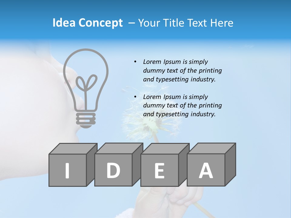 Carefree Spring Sun PowerPoint Template