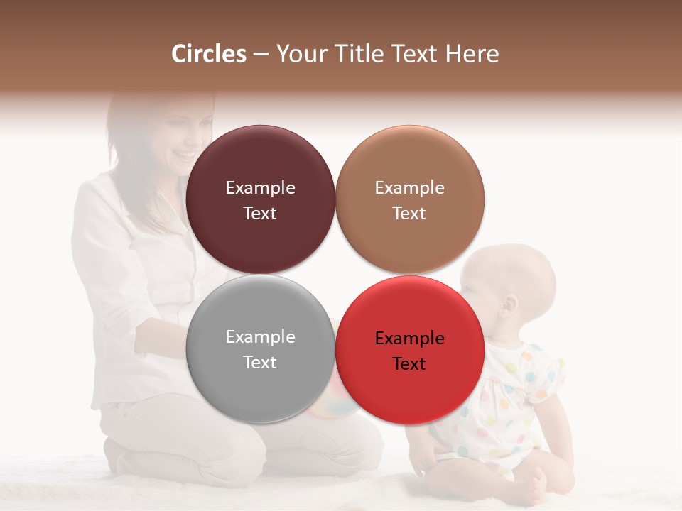 Girl Mama Baby PowerPoint Template