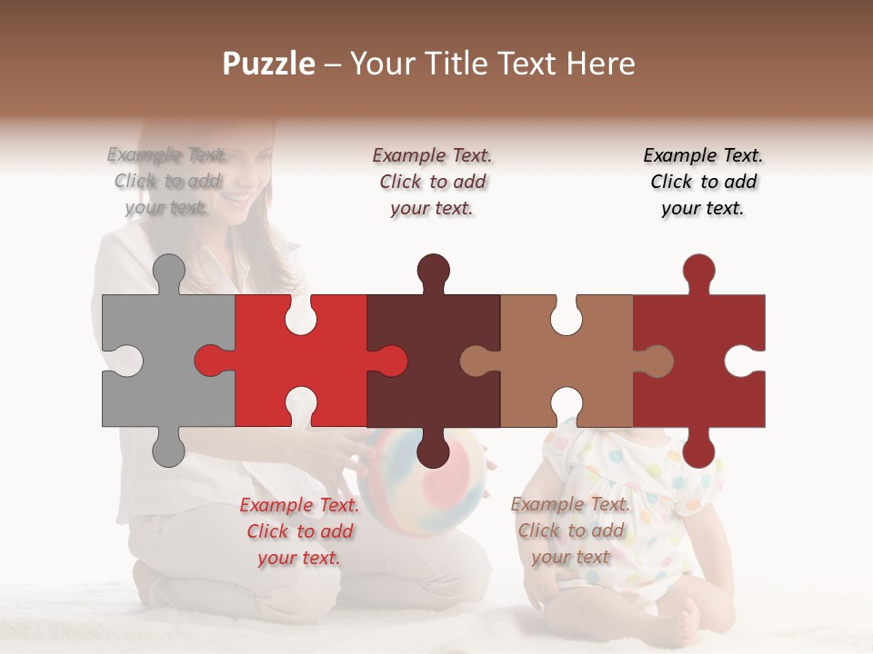 Girl Mama Baby PowerPoint Template