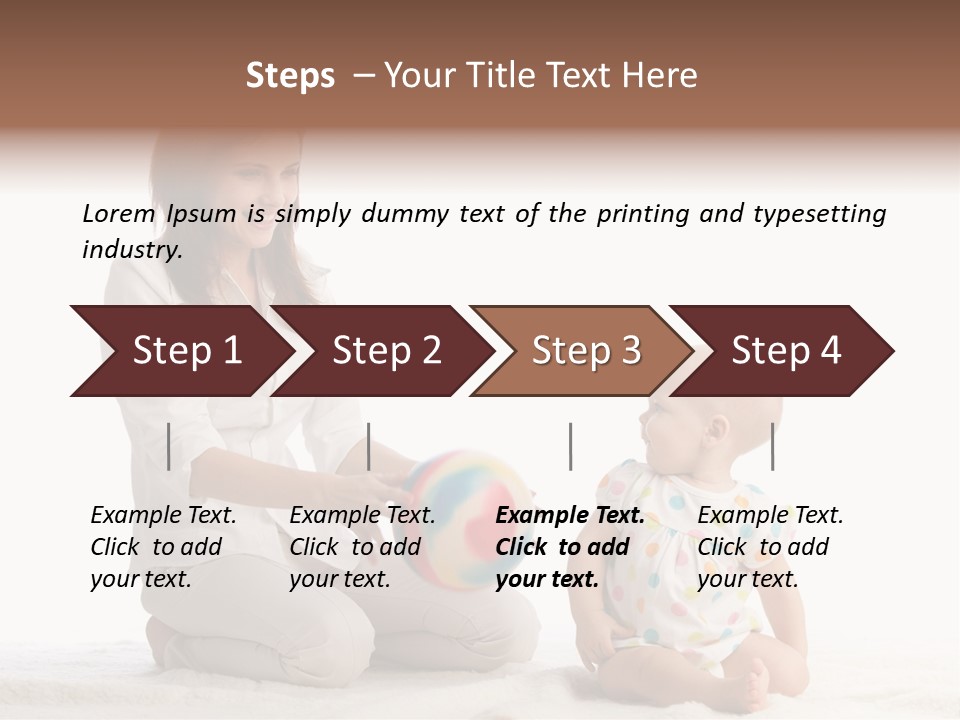 Girl Mama Baby PowerPoint Template