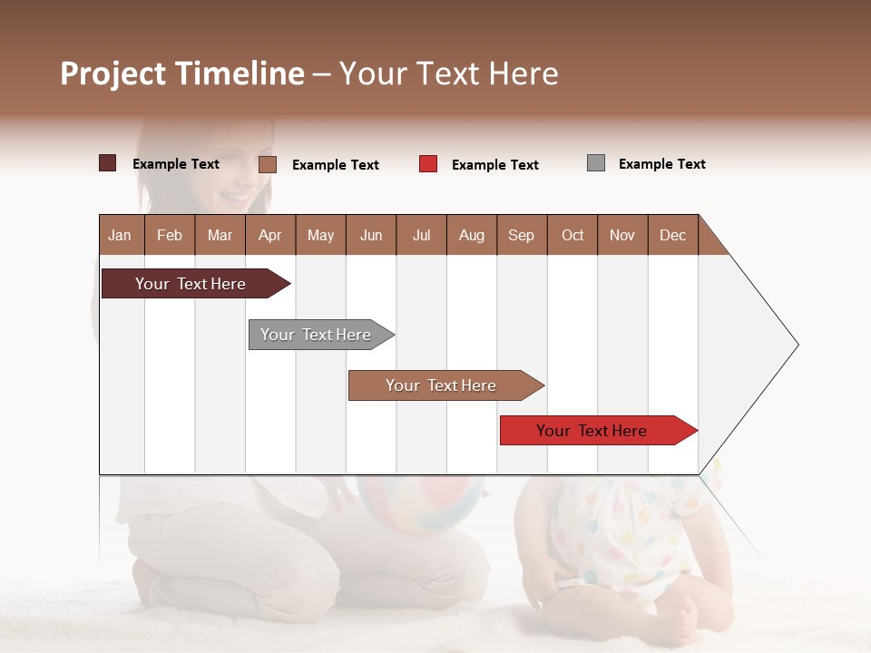 Girl Mama Baby PowerPoint Template