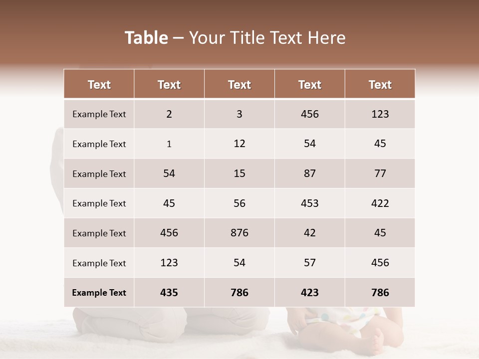 Girl Mama Baby PowerPoint Template