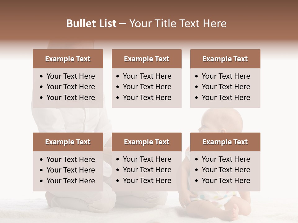 Girl Mama Baby PowerPoint Template