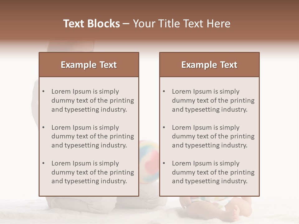 Girl Mama Baby PowerPoint Template