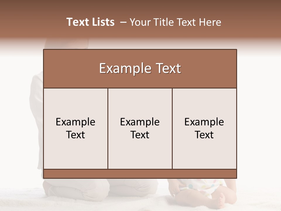 Girl Mama Baby PowerPoint Template