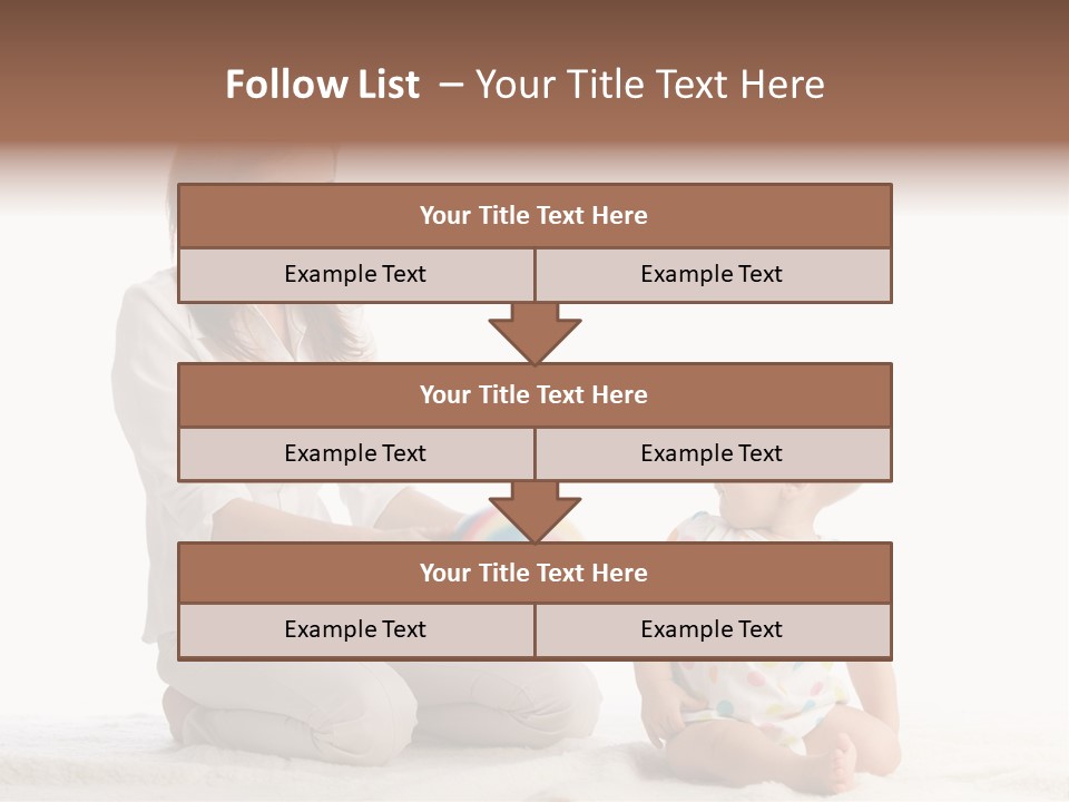 Girl Mama Baby PowerPoint Template