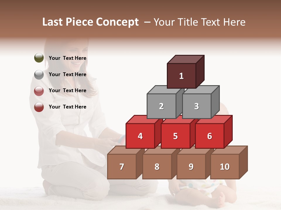 Girl Mama Baby PowerPoint Template