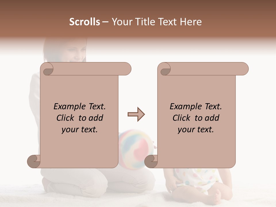 Girl Mama Baby PowerPoint Template