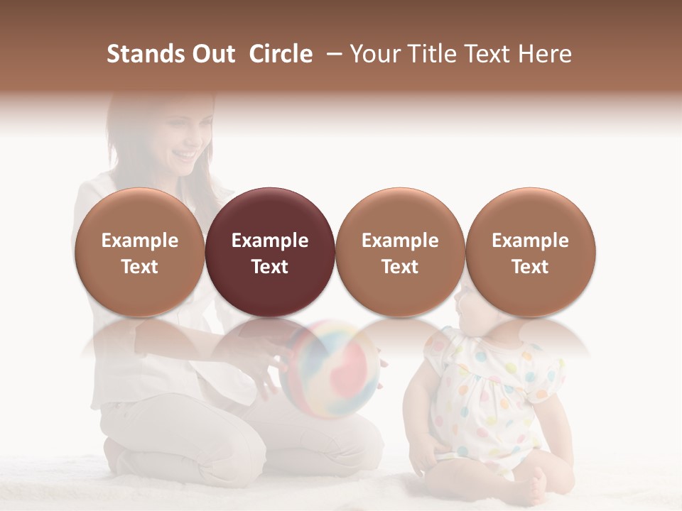 Girl Mama Baby PowerPoint Template