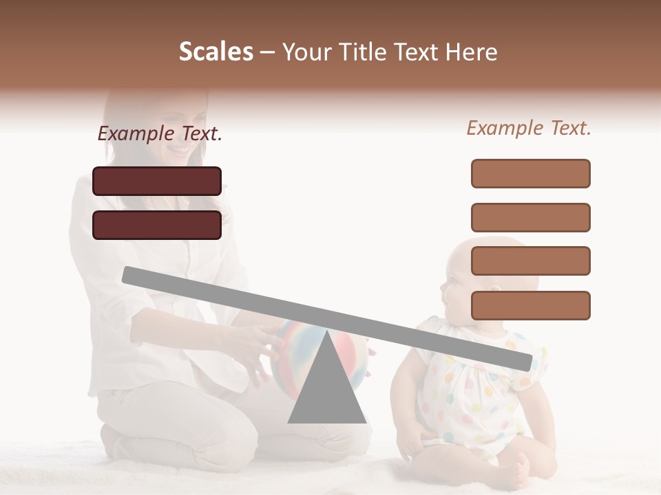 Girl Mama Baby PowerPoint Template