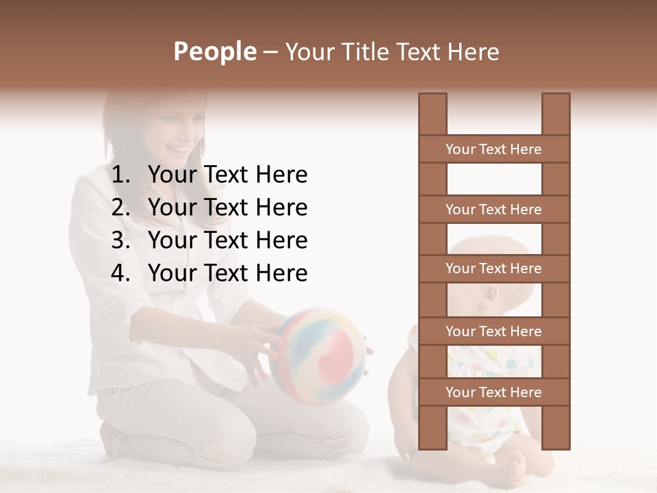 Girl Mama Baby PowerPoint Template