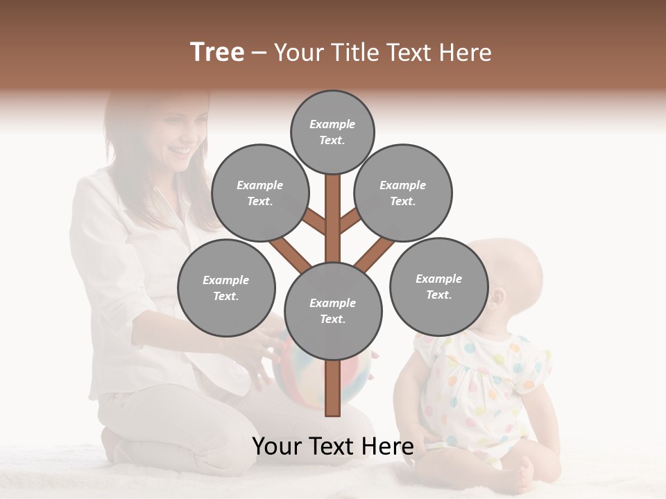 Girl Mama Baby PowerPoint Template