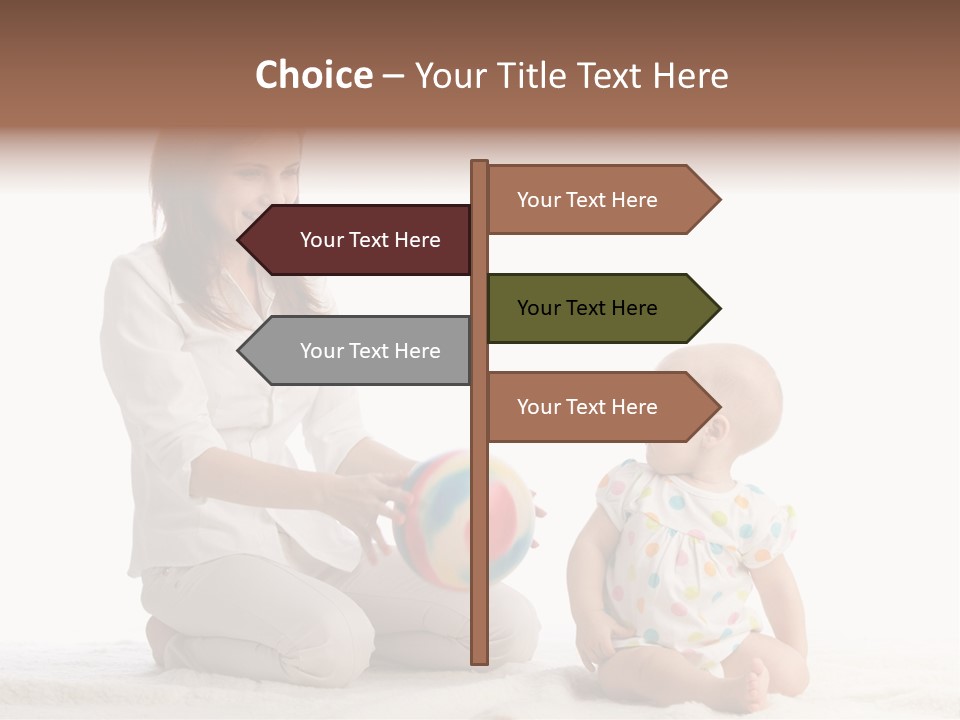 Girl Mama Baby PowerPoint Template