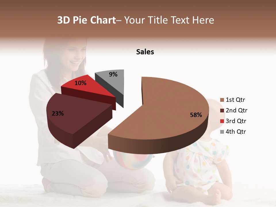 Girl Mama Baby PowerPoint Template