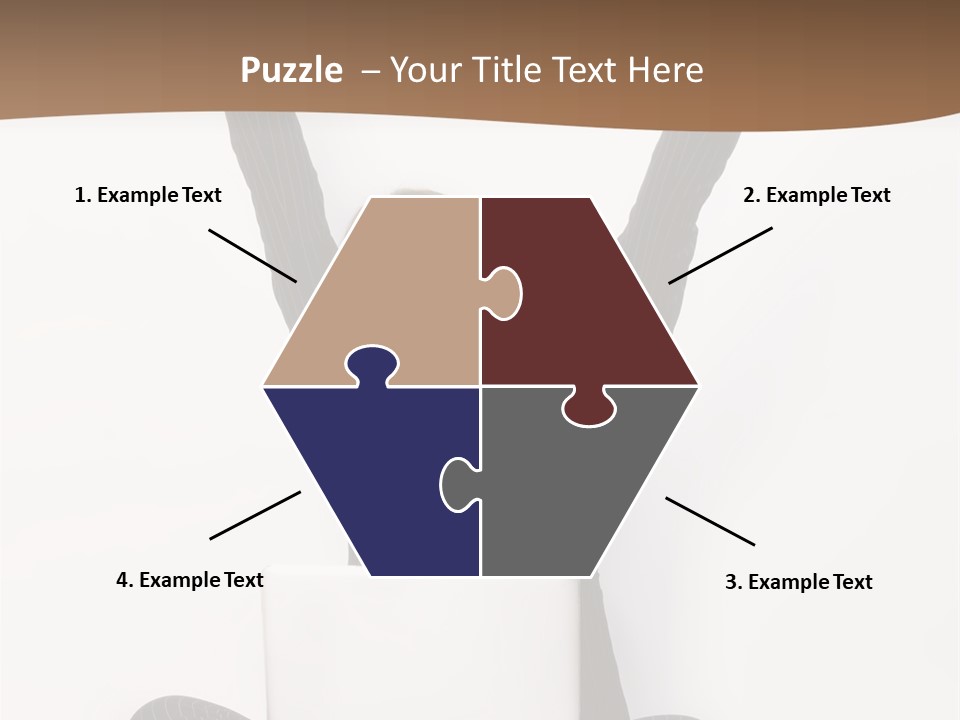 Adult Lotus Businesswoman PowerPoint Template