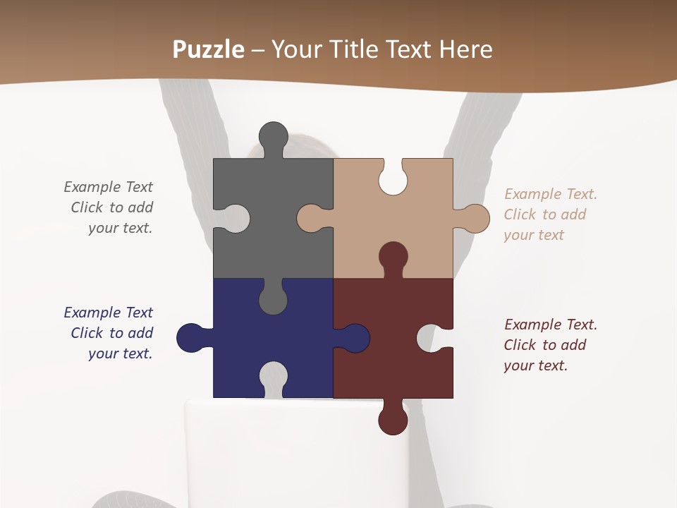 Adult Lotus Businesswoman PowerPoint Template