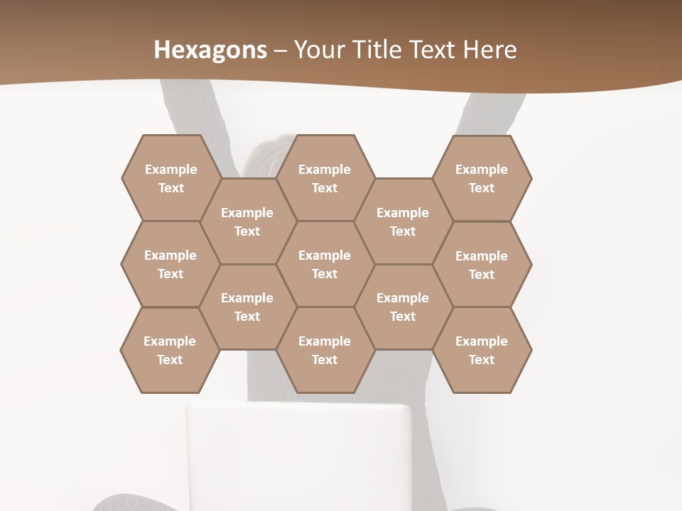 Adult Lotus Businesswoman PowerPoint Template