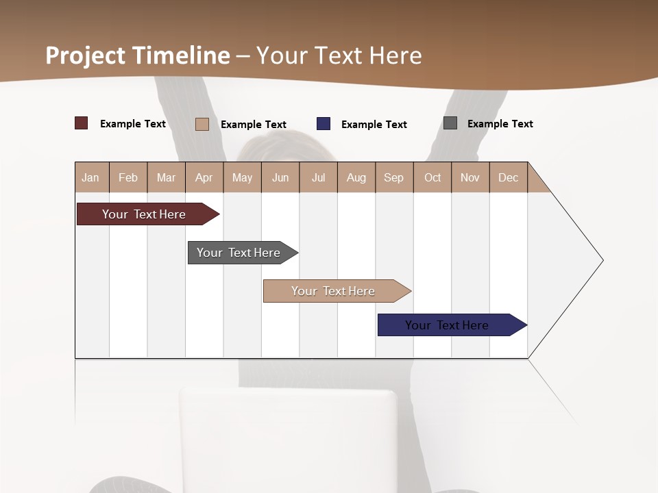 Adult Lotus Businesswoman PowerPoint Template