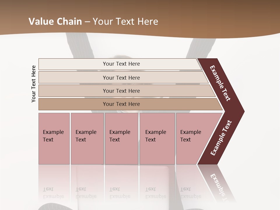 Adult Lotus Businesswoman PowerPoint Template