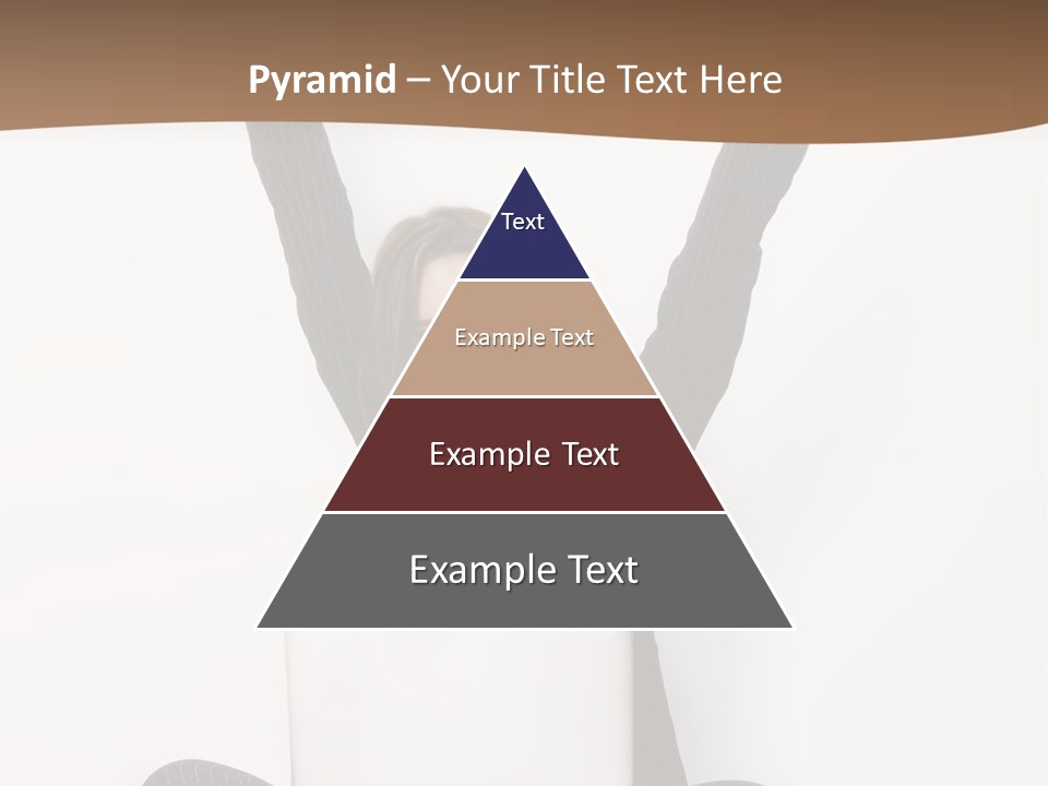 Adult Lotus Businesswoman PowerPoint Template