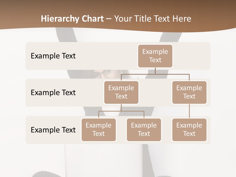 Adult Lotus Businesswoman PowerPoint Template
