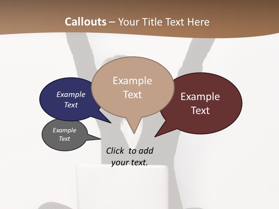 Adult Lotus Businesswoman PowerPoint Template