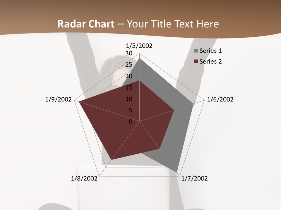 Adult Lotus Businesswoman PowerPoint Template