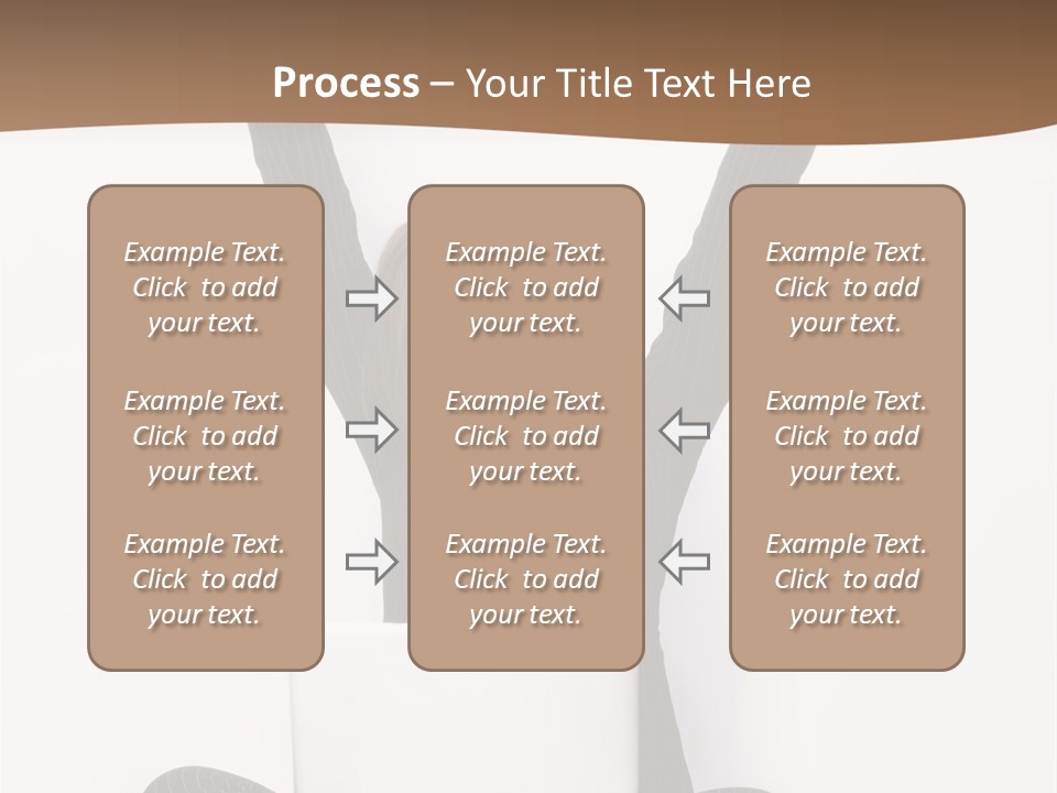 Adult Lotus Businesswoman PowerPoint Template