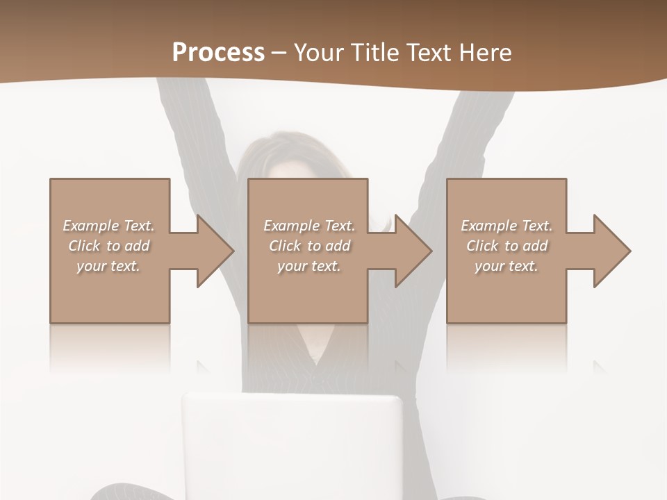 Adult Lotus Businesswoman PowerPoint Template